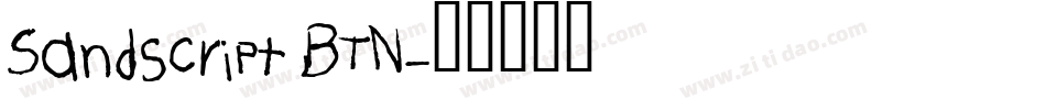 Sandscript BTN字体转换
